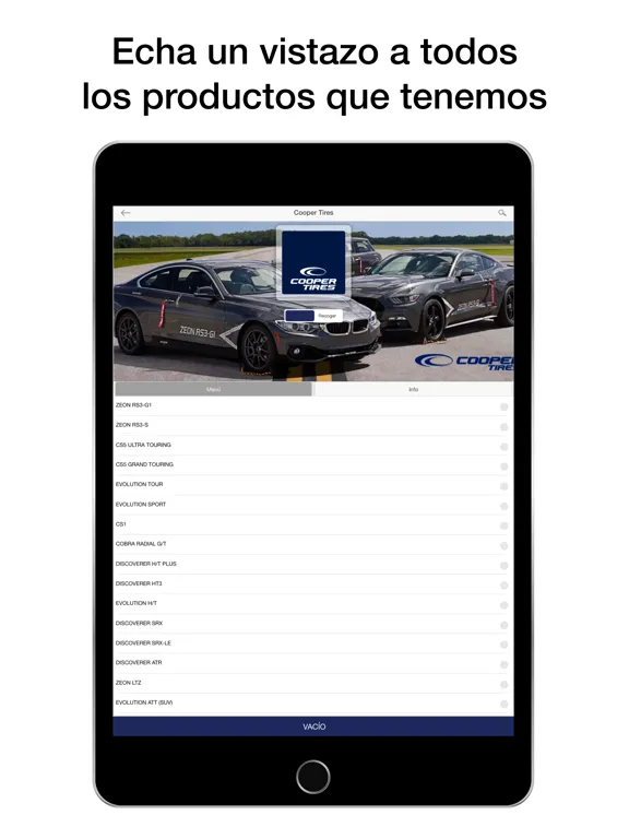 Cooper Tire LATAM iPad  سکرین شاٹس