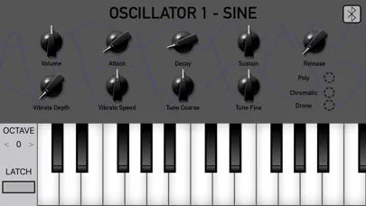Screenshot di Oscillator 1 - Sine