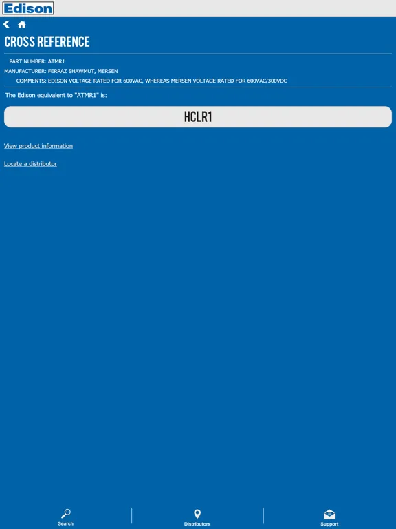 Screenshot di Edison XRef iPad 