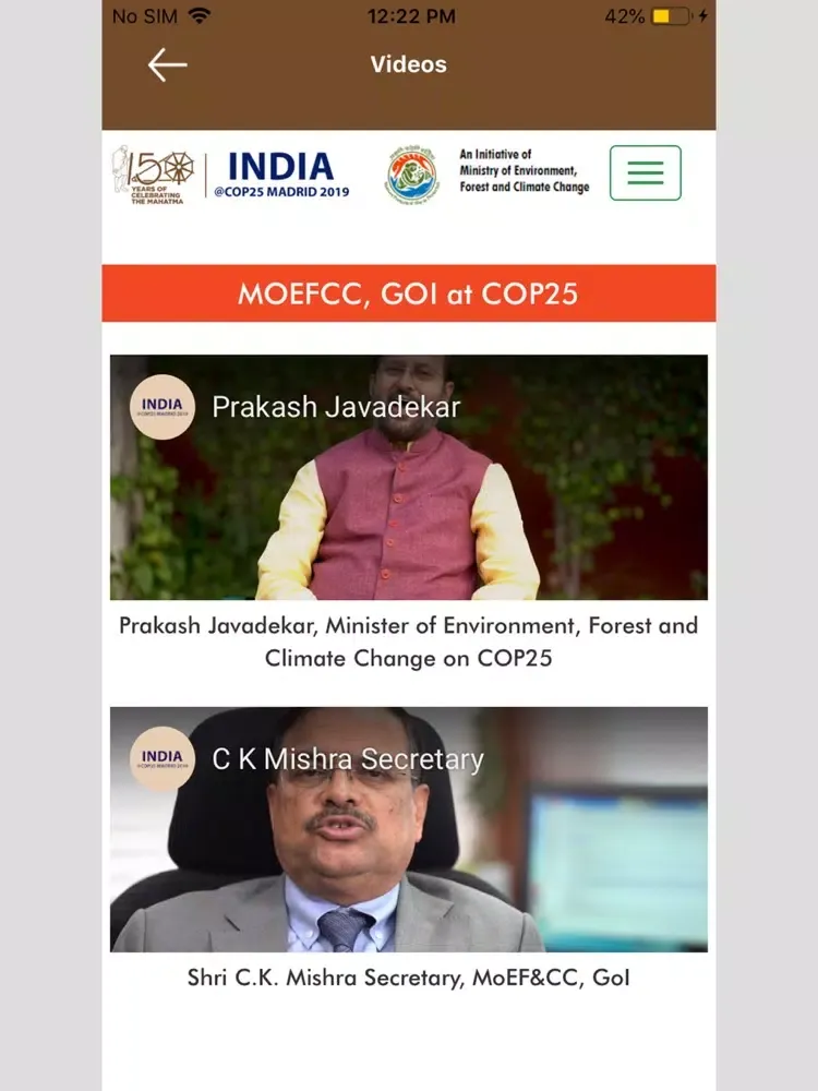India @ COP25 iPad 应用截图