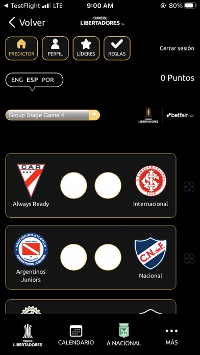 Screenshot di CONMEBOL Libertadores