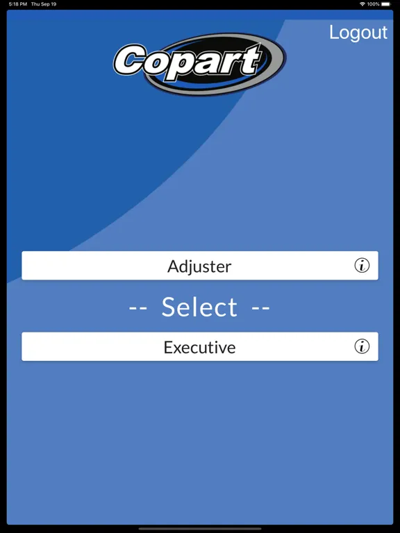 Copart - Seller Mobile iPad  스크린샷