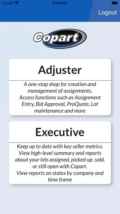 Copart - Seller Mobile 스크린샷