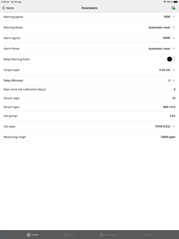 Ảnh chụp màn hình của Copeland CRLDS iPad 