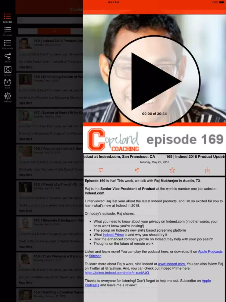 Capturas de pantalla de Copeland Coaching iPad 