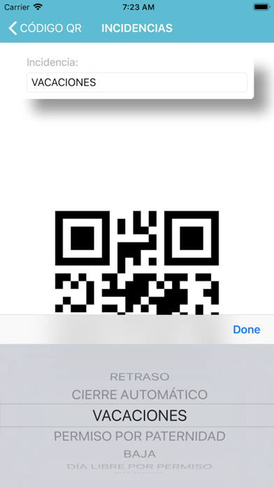 Ảnh chụp màn hình của nubbix TimeBox QR