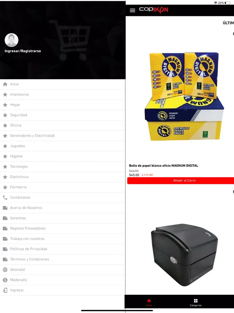 copikon iPad  Ekran Görüntüleri