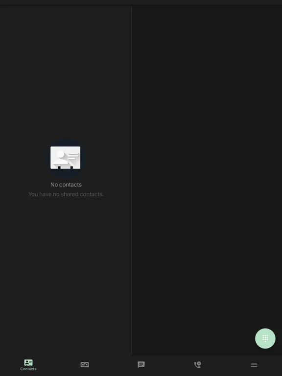 Tangkapan skrin CoPilot VoIP iPad 