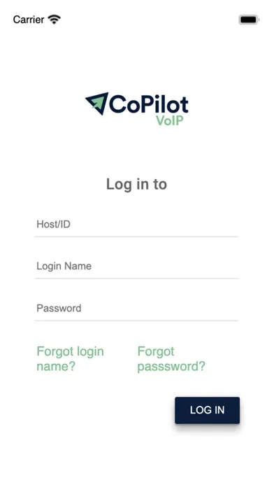 Tangkapan skrin CoPilot VoIP