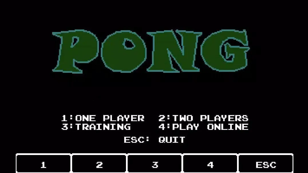 Zrzuty ekranu Pong