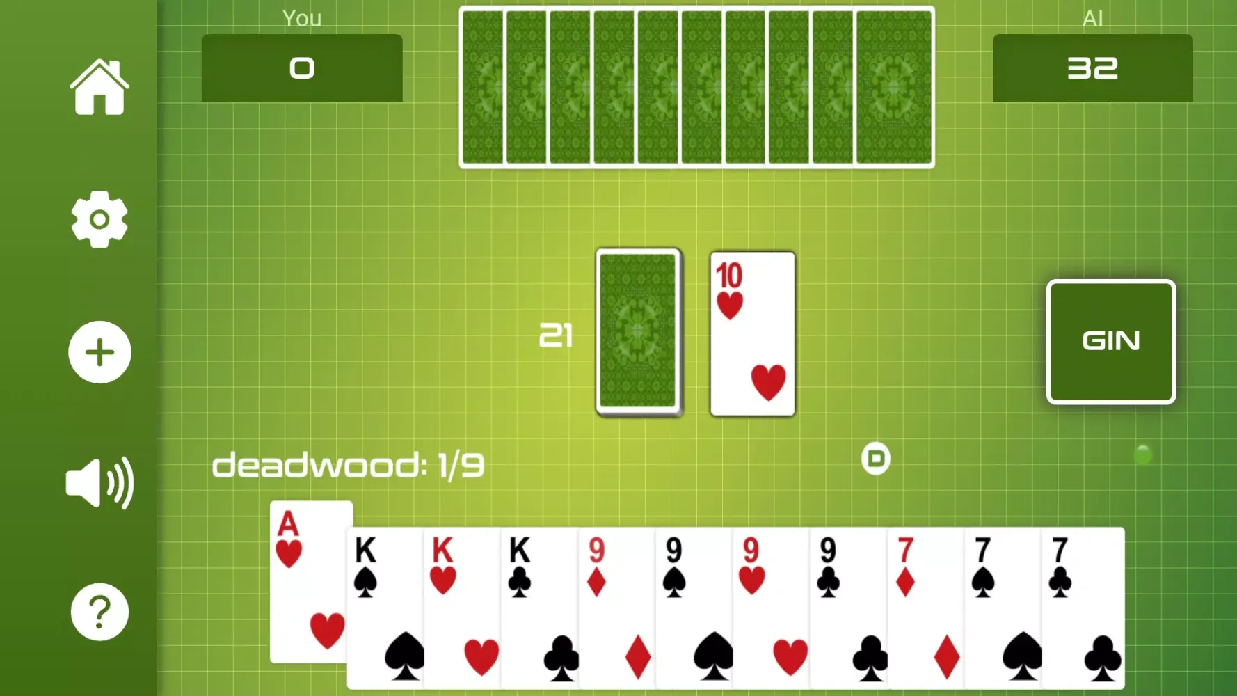 Gin Rummy Ekran Görüntüleri