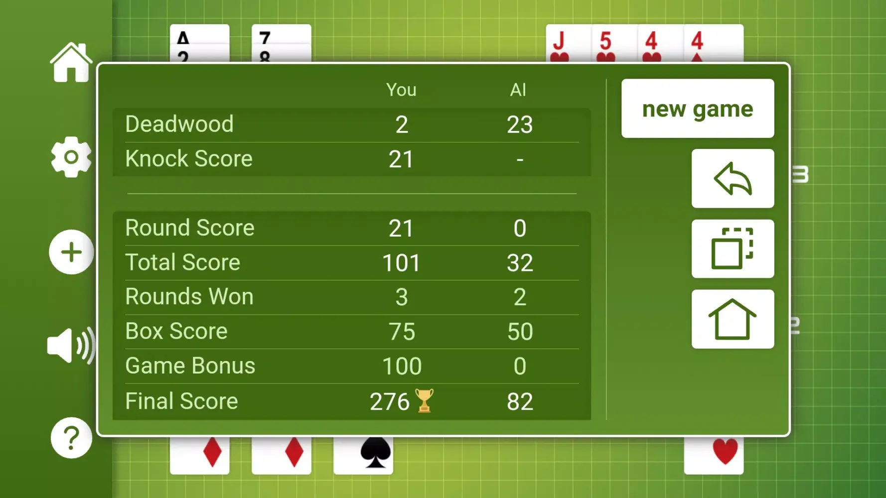 Gin Rummy Ekran Görüntüleri