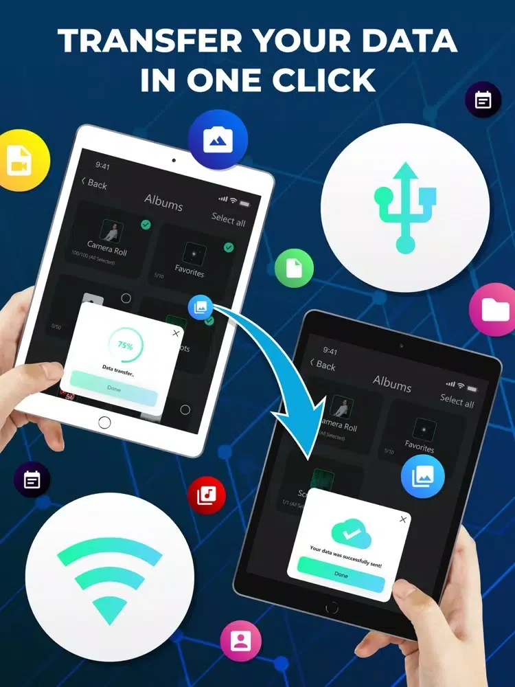 Copy My Data : File Transfer iPad 应用截图