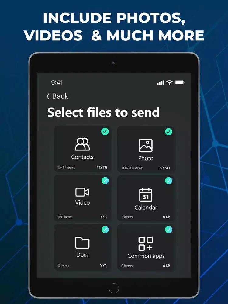 Copy My Data : File Transfer iPad 应用截图