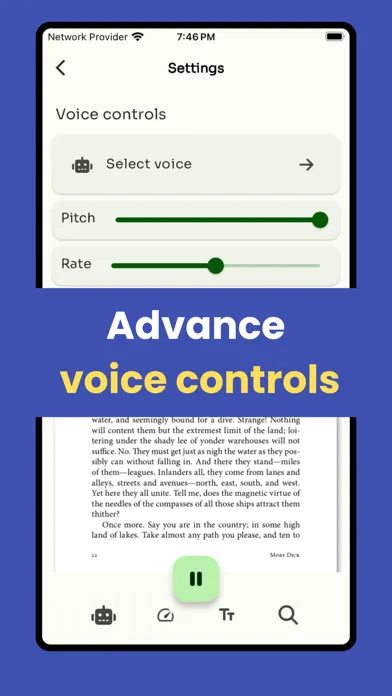 PDF read aloud - TTS Screenshots