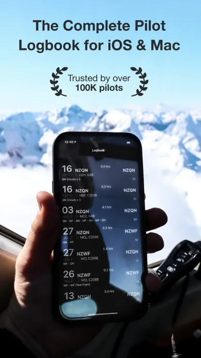 Screenshot di LogTen Pilot Logbook