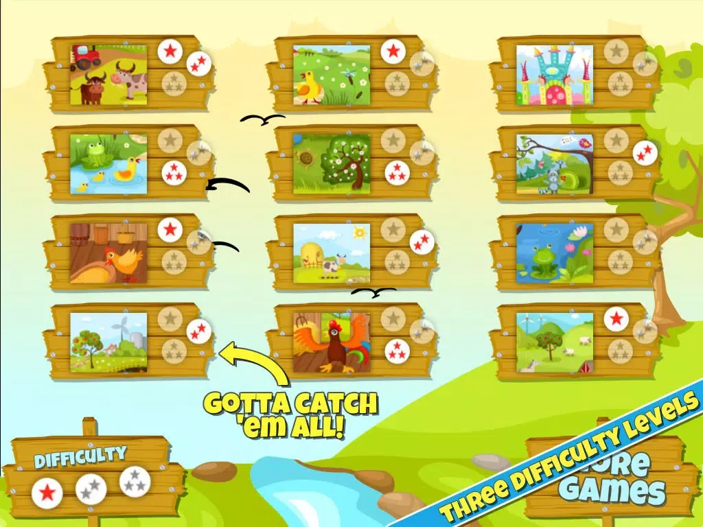 Spot the Difference for Kids and Toddlers - Farm and Animal Edition iPad 应用截图