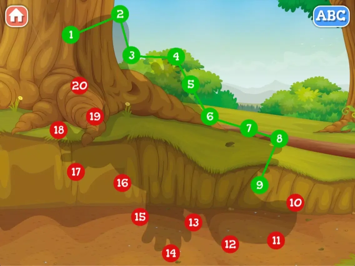 A Forest Dot To Dot for Kids and Toddlers iPad  Screenshots