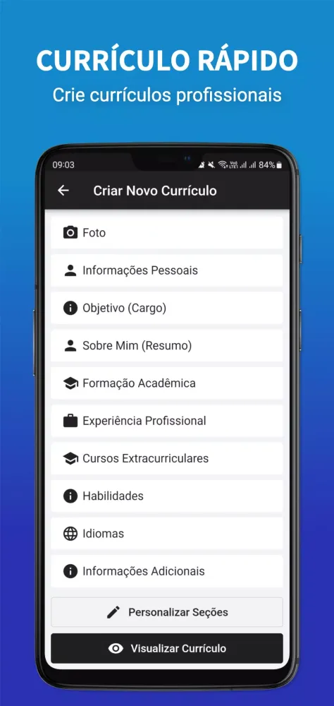 Currículo Rápido PDF Screenshots