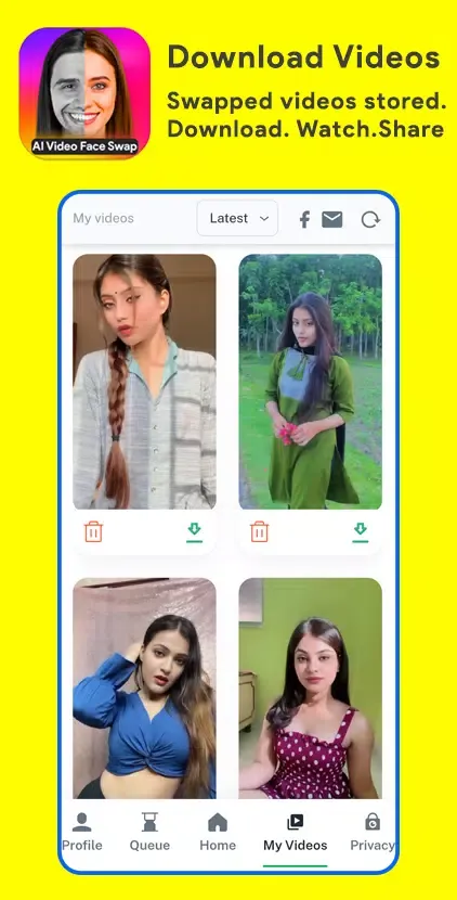 Face Swap AI Video Editor应用截图
