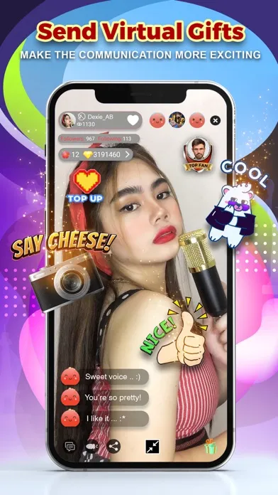Ảnh chụp màn hình của Chums Live