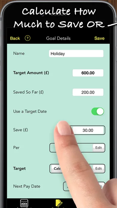Savings Goals应用截图