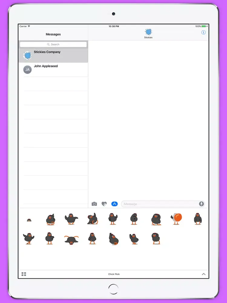 ภาพหน้าจอของ Chick Flick Animated Stickers iPad 
