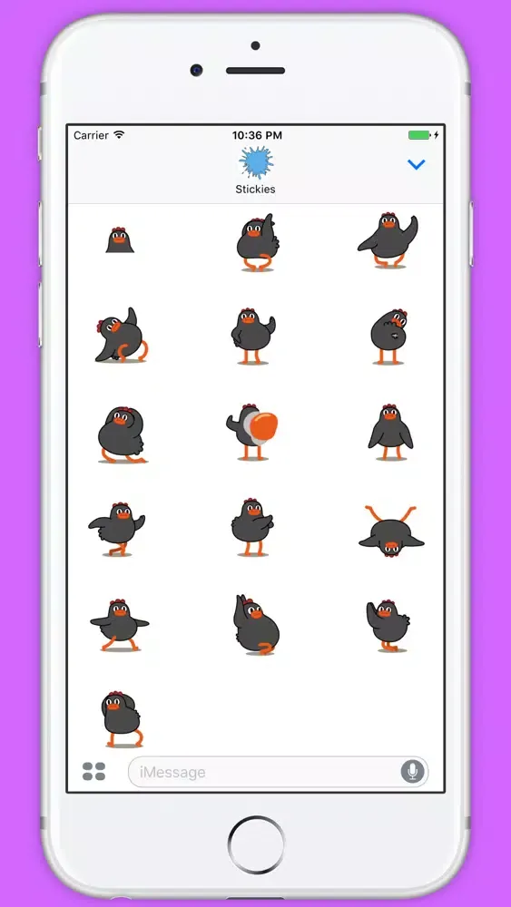 ภาพหน้าจอของ Chick Flick Animated Stickers