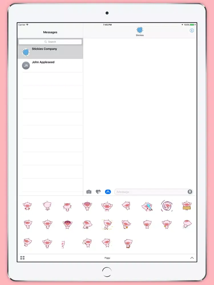 Piggy Animated Stickers iPad  স্ক্রিনশট