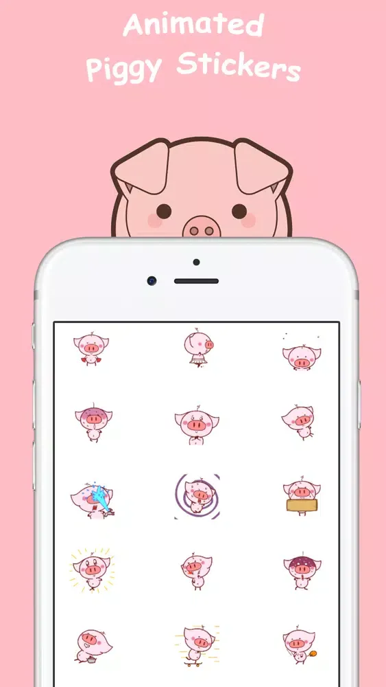 Piggy Animated Stickers স্ক্রিনশট