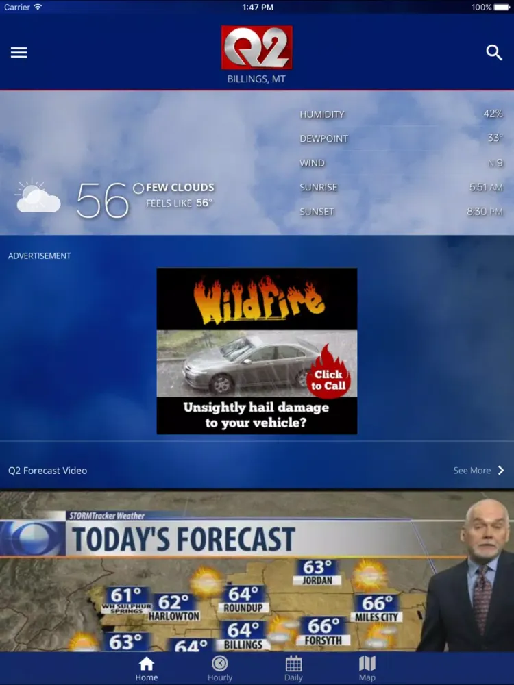 Q2 STORMTracker Weather App iPad  Screenshots