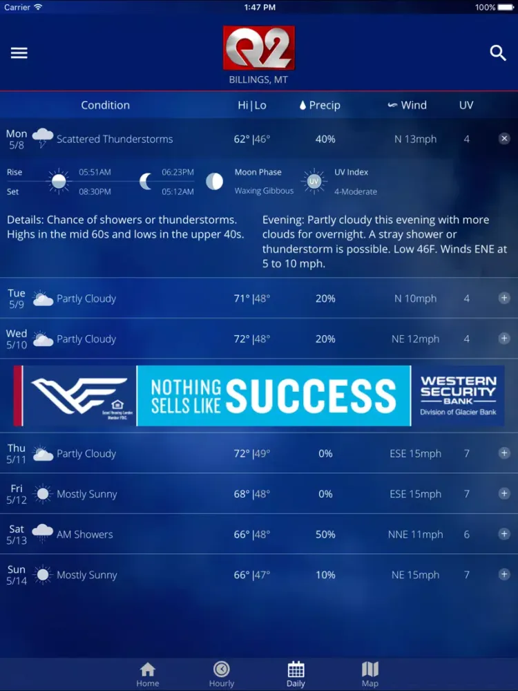 Q2 STORMTracker Weather App iPad  Screenshots