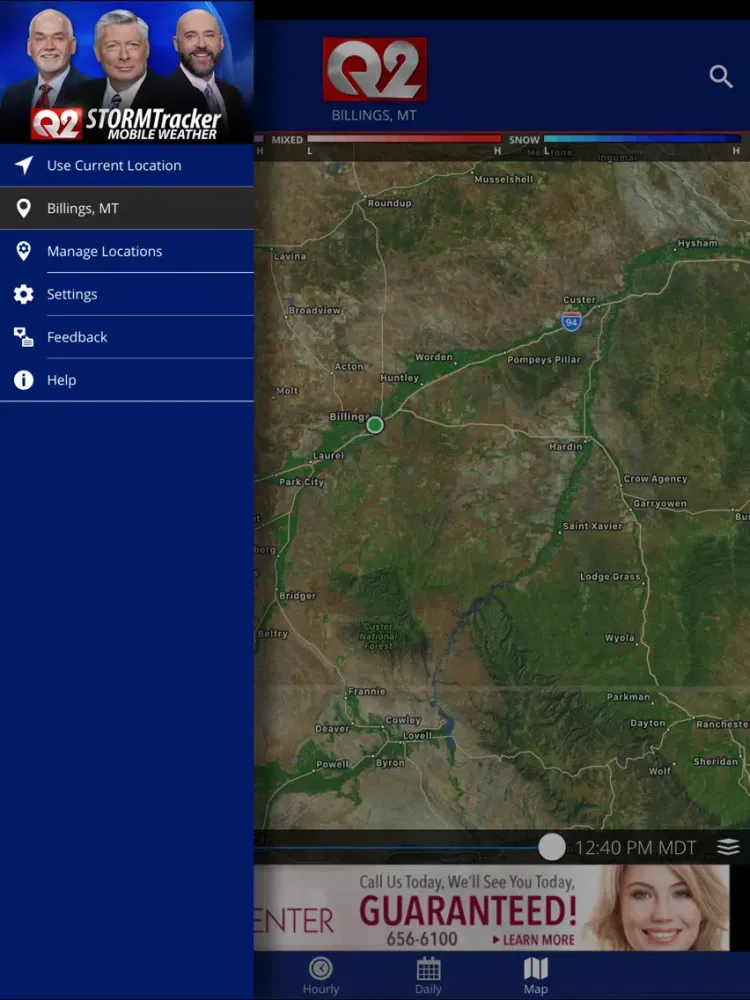 Q2 STORMTracker Weather App iPad  Screenshots