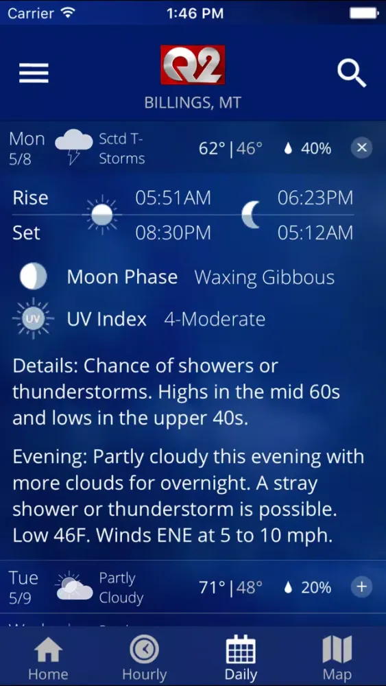 Q2 STORMTracker Weather App Screenshots