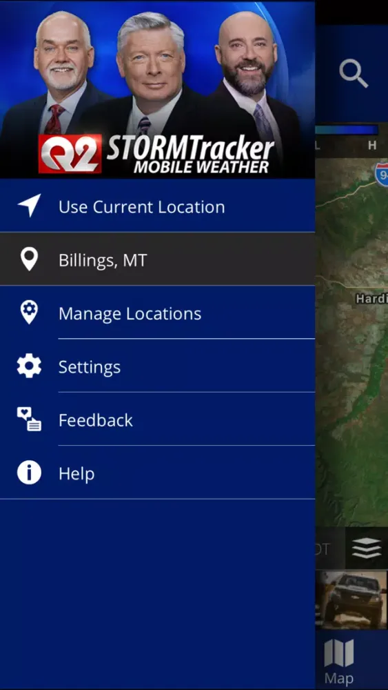 Q2 STORMTracker Weather App Screenshots