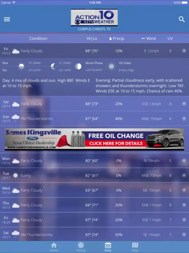 KZTV Weather iPad  স্ক্রিনশট