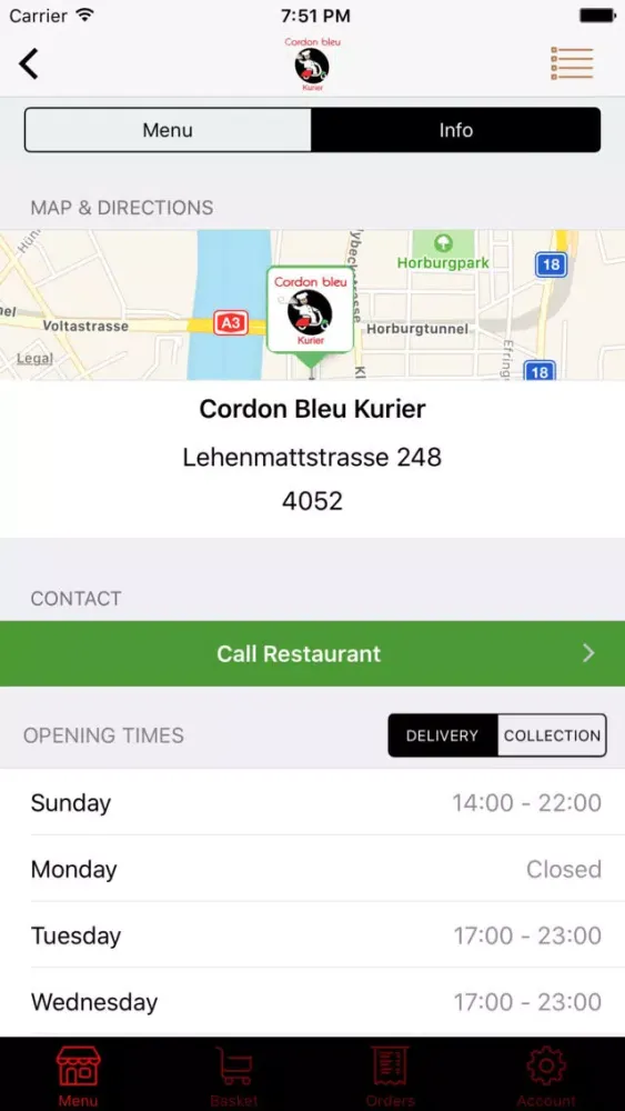 Tangkapan layar Cordon Bleu Kurier