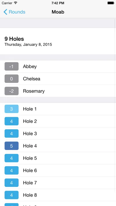 Capturas de tela do Longshot - PDGA Disc Golf Course Directory & Scorecard