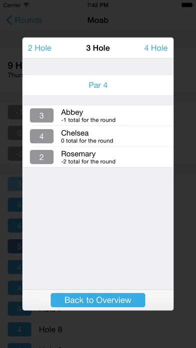 Capturas de tela do Longshot - PDGA Disc Golf Course Directory & Scorecard