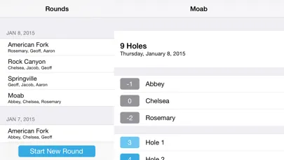 Capturas de tela do Longshot - PDGA Disc Golf Course Directory & Scorecard