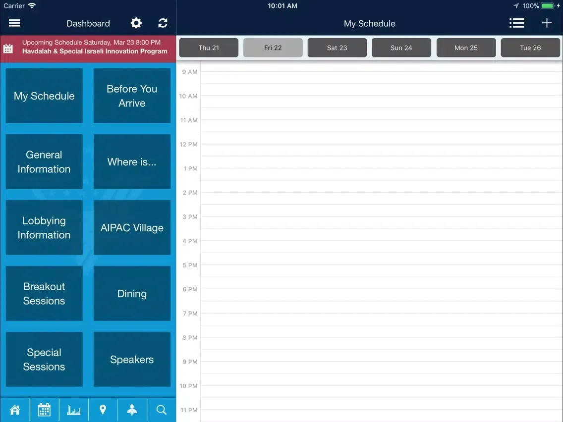 The AIPAC Policy Conference iPad  스크린샷