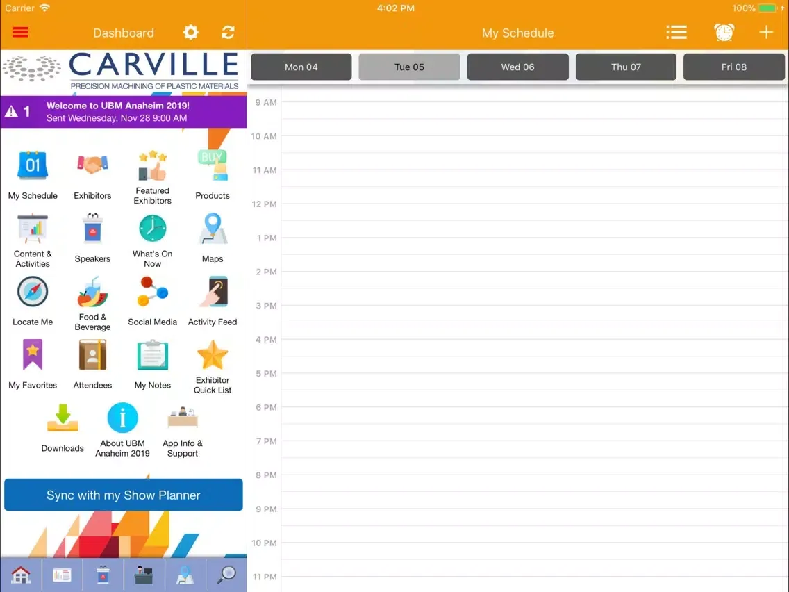 Ảnh chụp màn hình của IME West iPad 