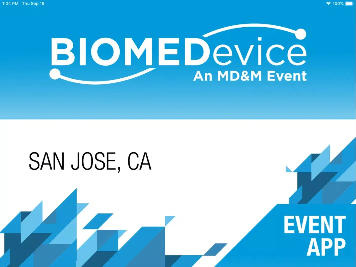 Captures d'écran de BIOMEDevice San Jose iPad 