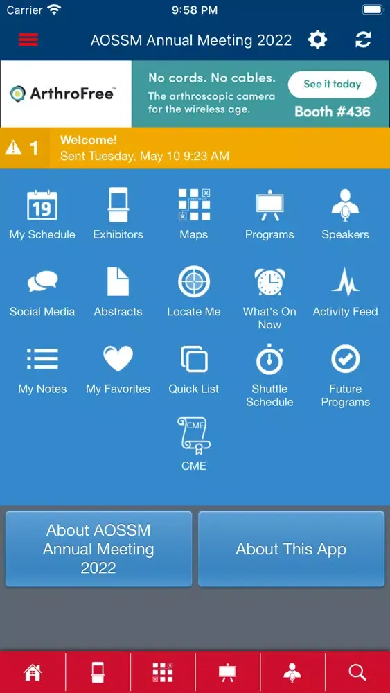 Captures d'écran de AOSSM Events