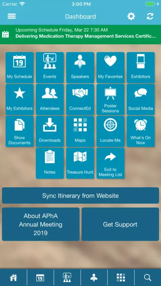 APhA Events スクリーンショット