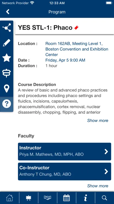 Скриншоты ASCRS ASOA Meetings