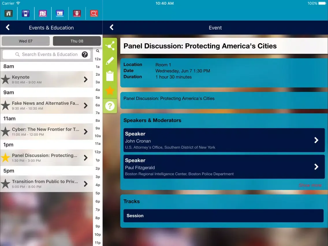 ASIS 27th NYC Security Conference and Expo iPad  Screenshots
