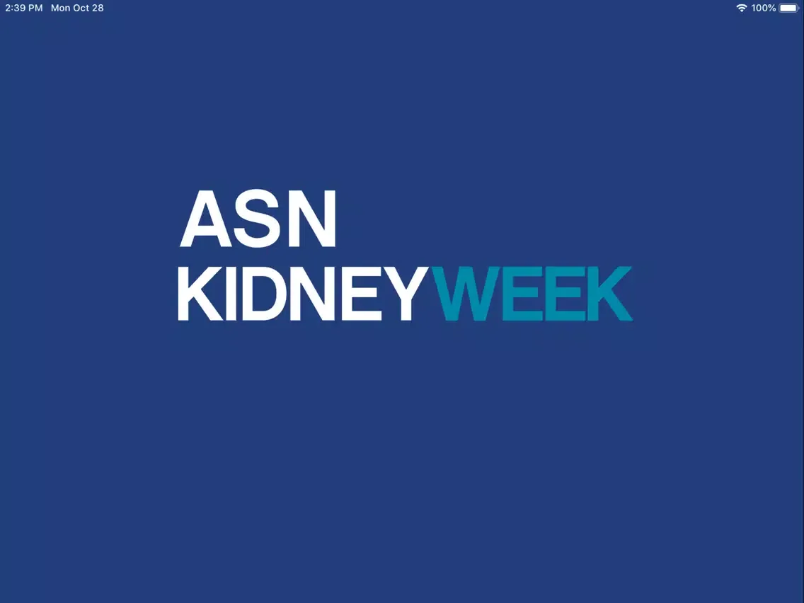 ASN Kidney Week iPad  স্ক্রিনশট