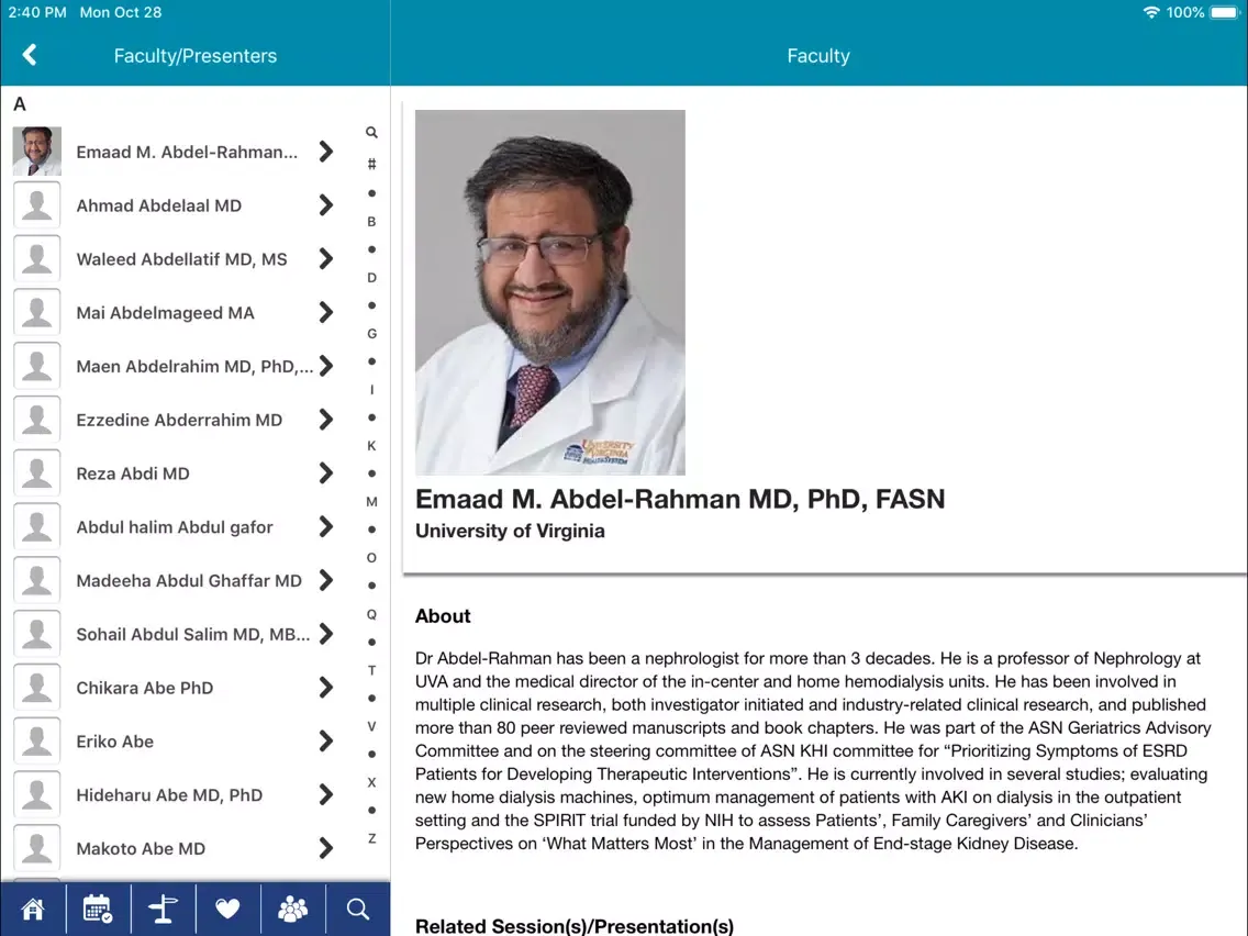 ASN Kidney Week iPad  স্ক্রিনশট