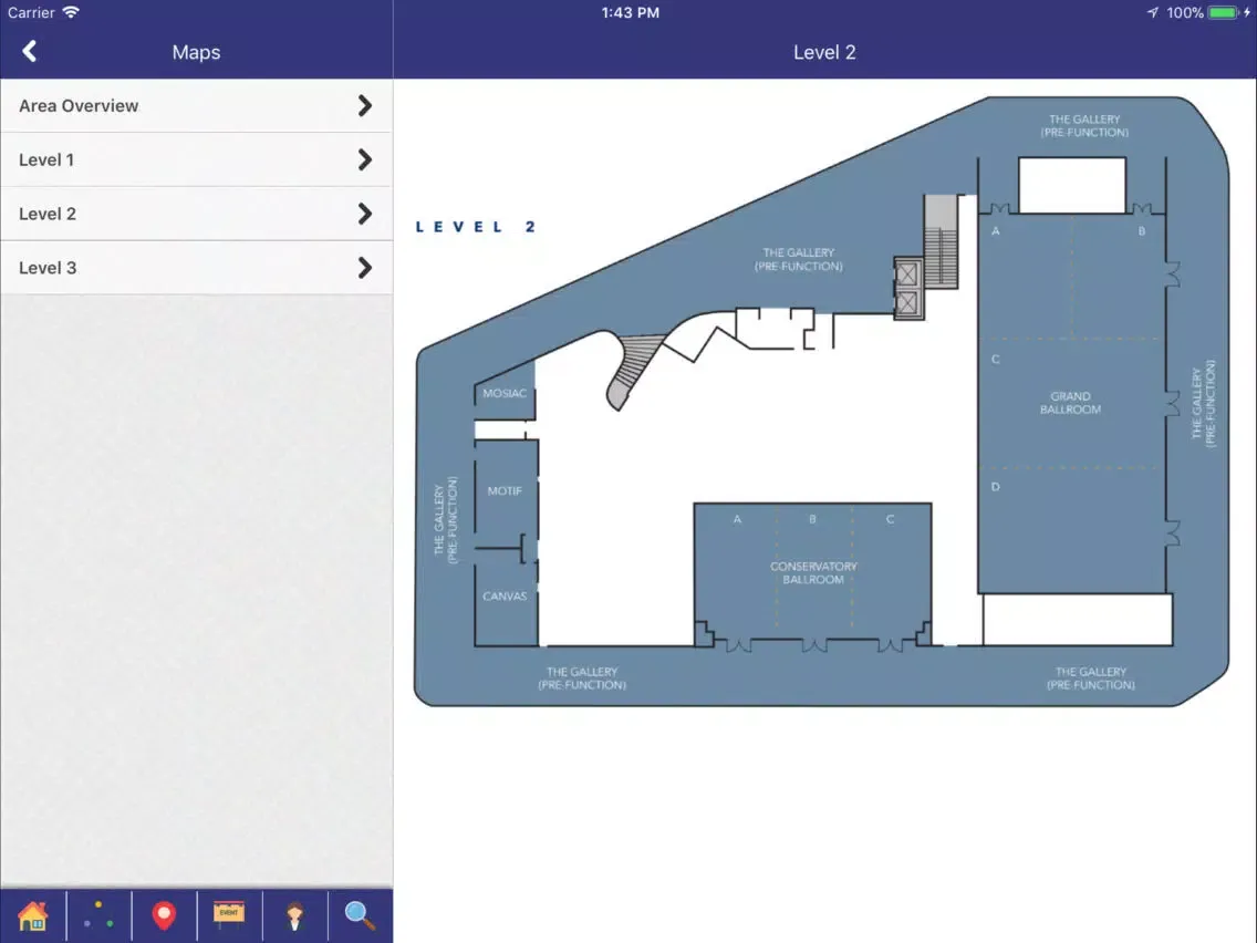 Zrzuty ekranu AWE Events iPad 